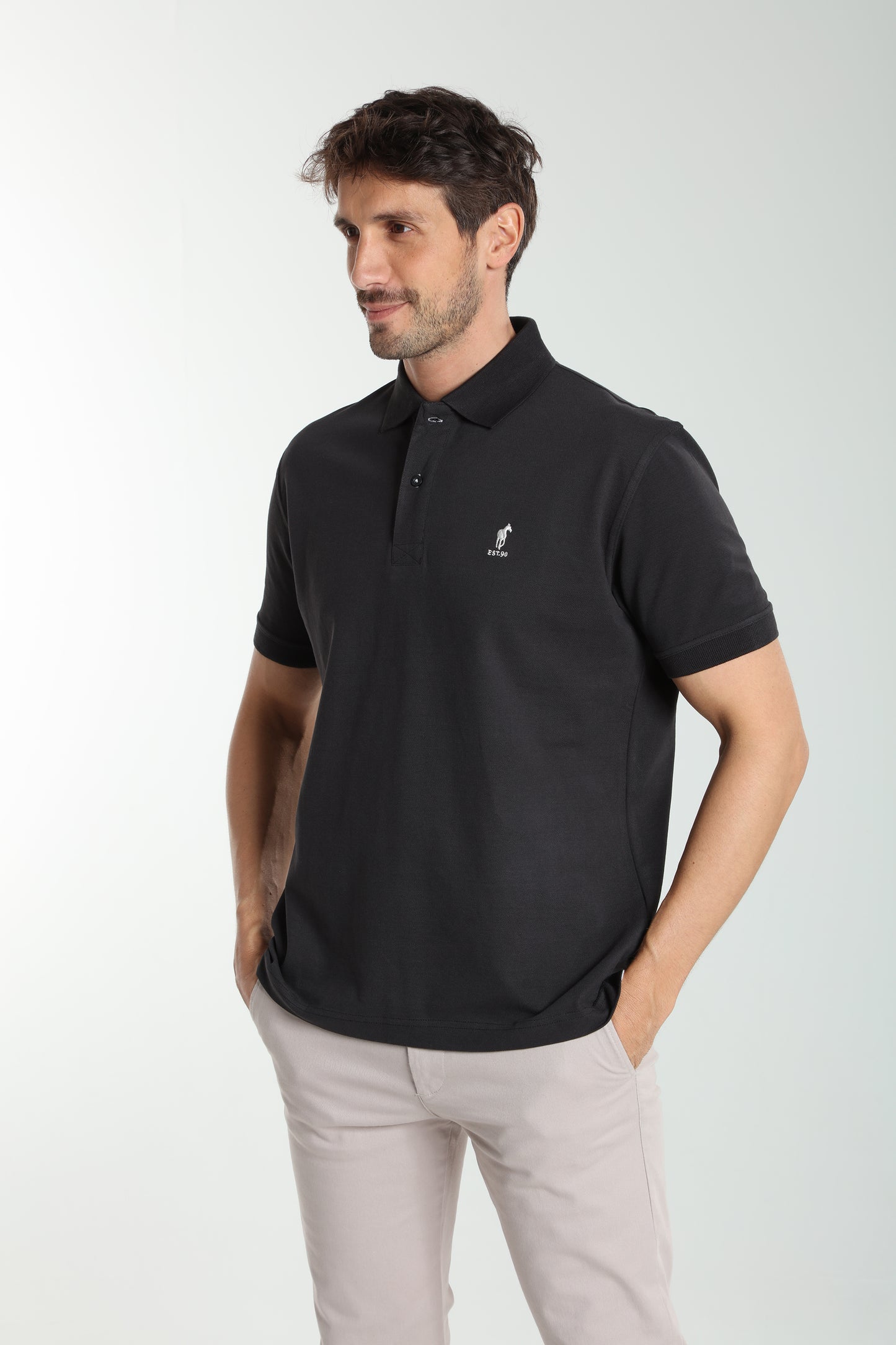 Polo manches courtes PAUL noir