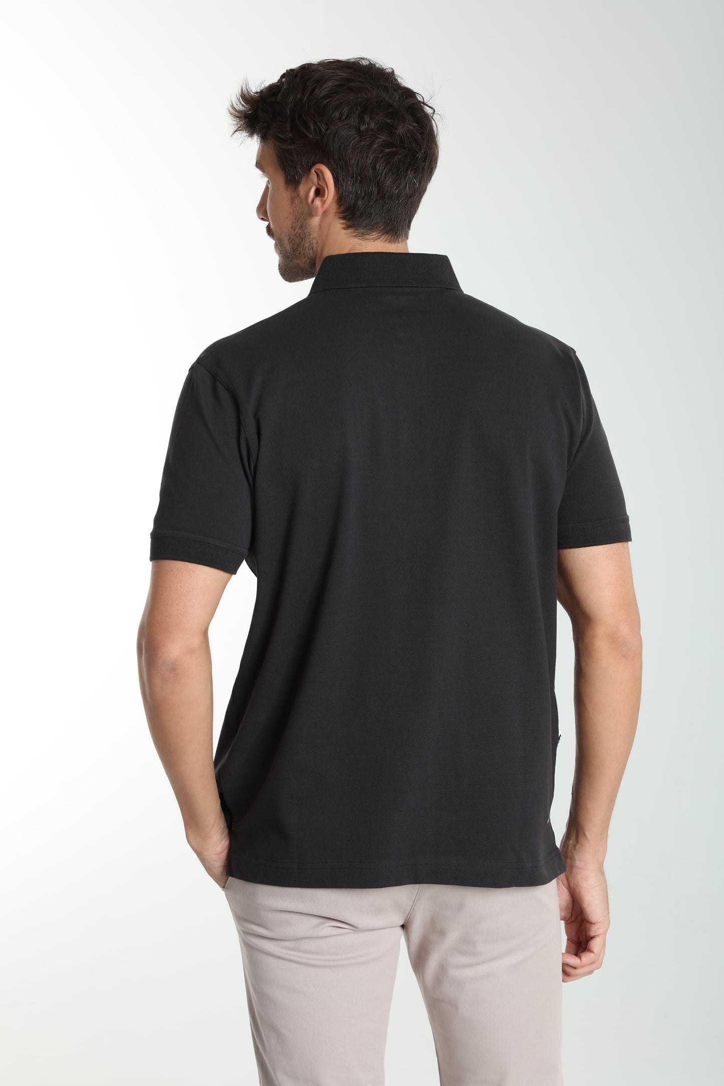 Polo manches courtes PAUL noir