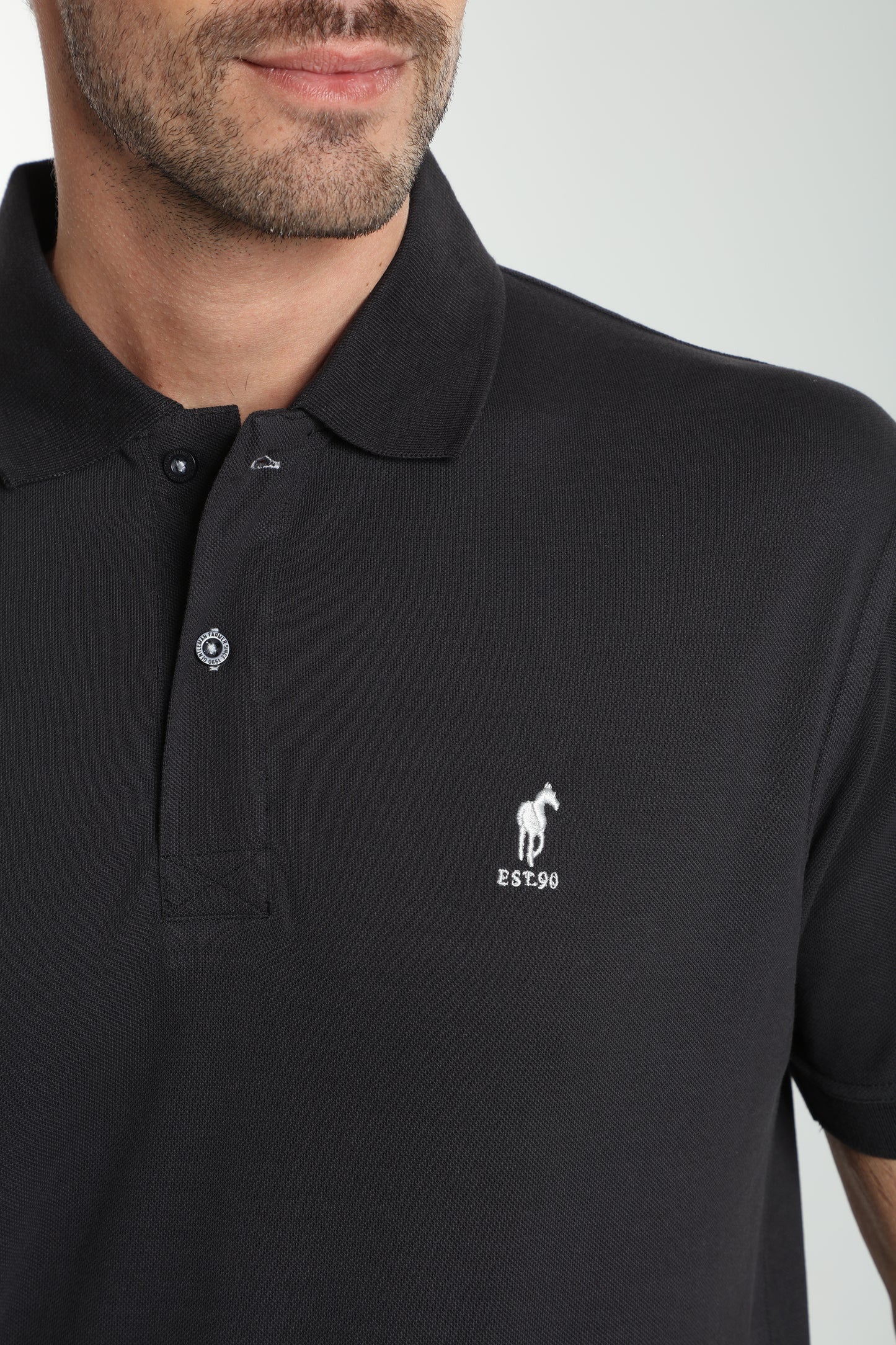 Polo manches courtes PAUL noir