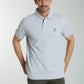 Polo manches courtes PAUL gris chiné