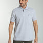 Polo manches courtes PAUL gris chiné