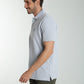Polo manches courtes PAUL gris chiné