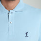 Polo manches courtes PAUL bleu ciel