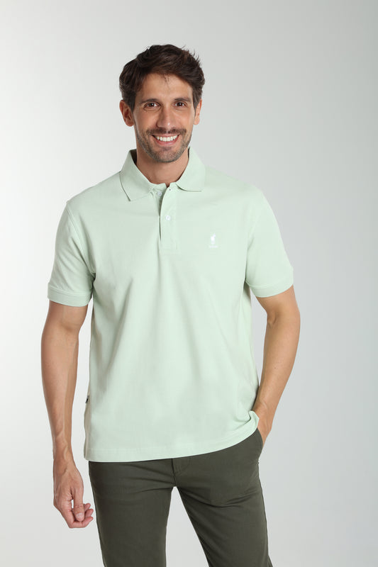 Polo manches courtes PAUL céladon