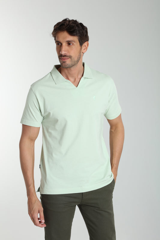 Polo manches courtes PAT céladon