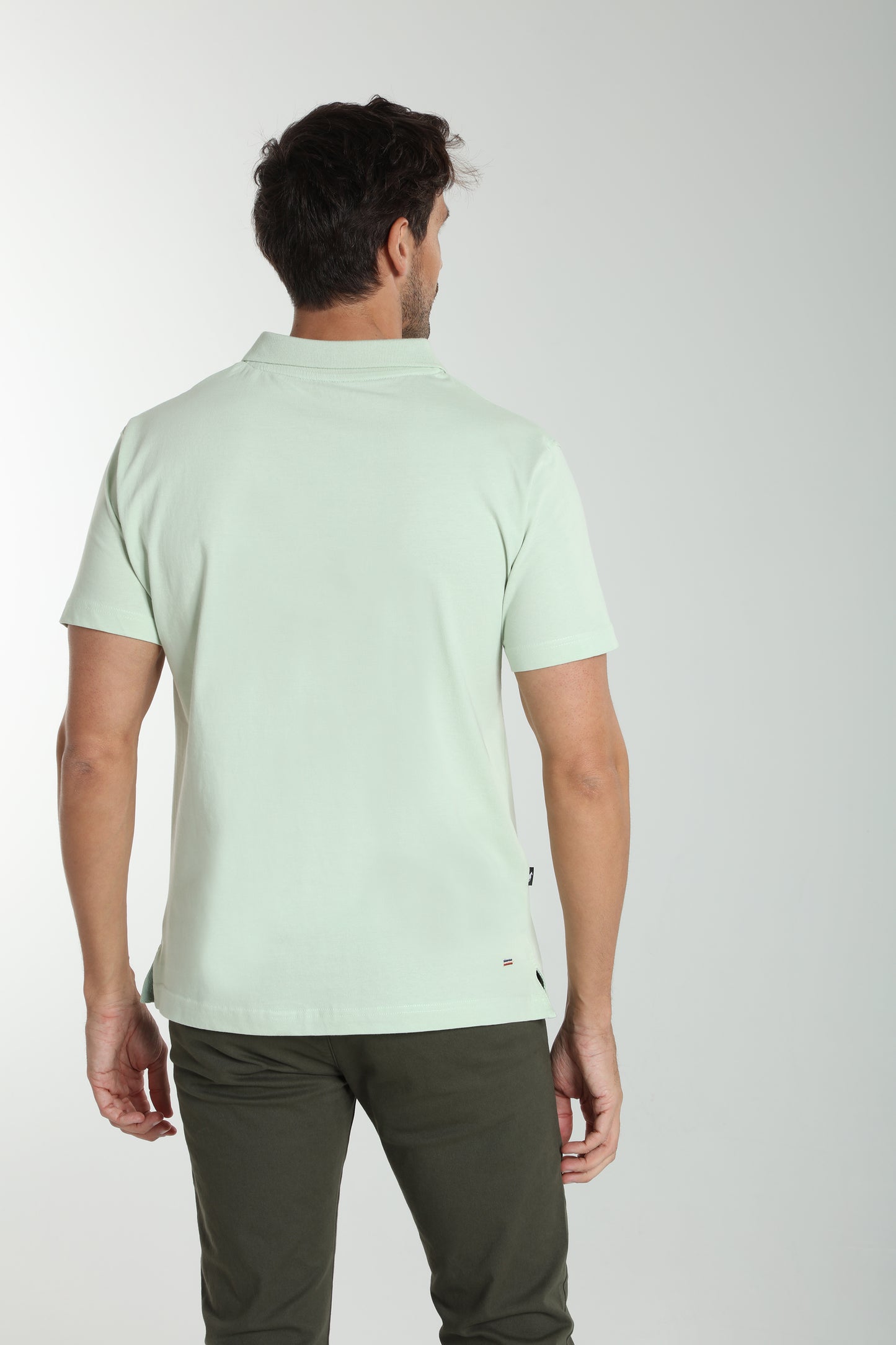 Polo manches courtes PAT céladon