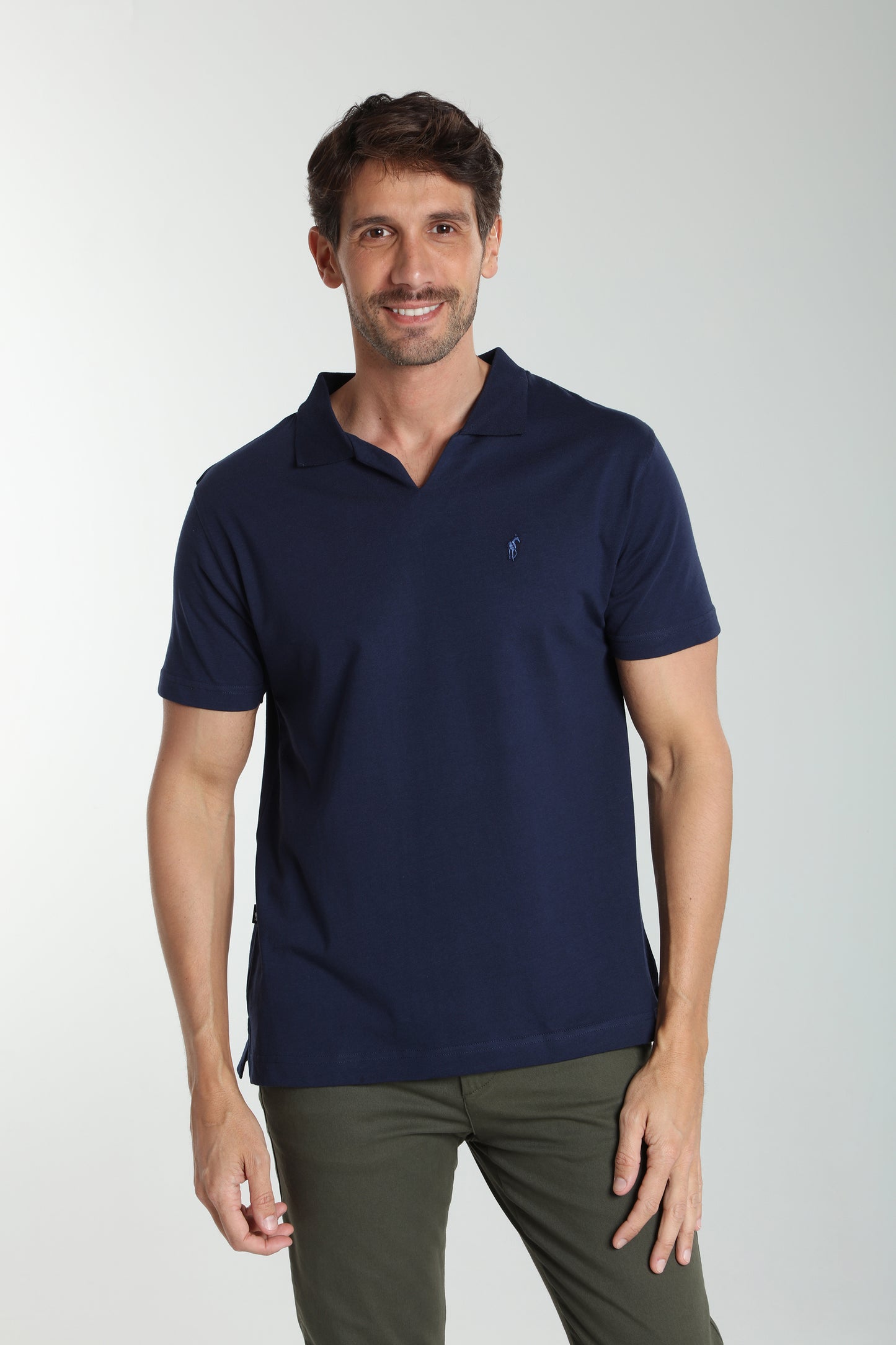 Polo manches courtes PAT marine