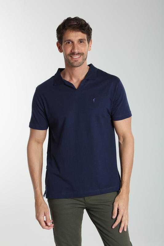 Polo manches courtes PAT marine