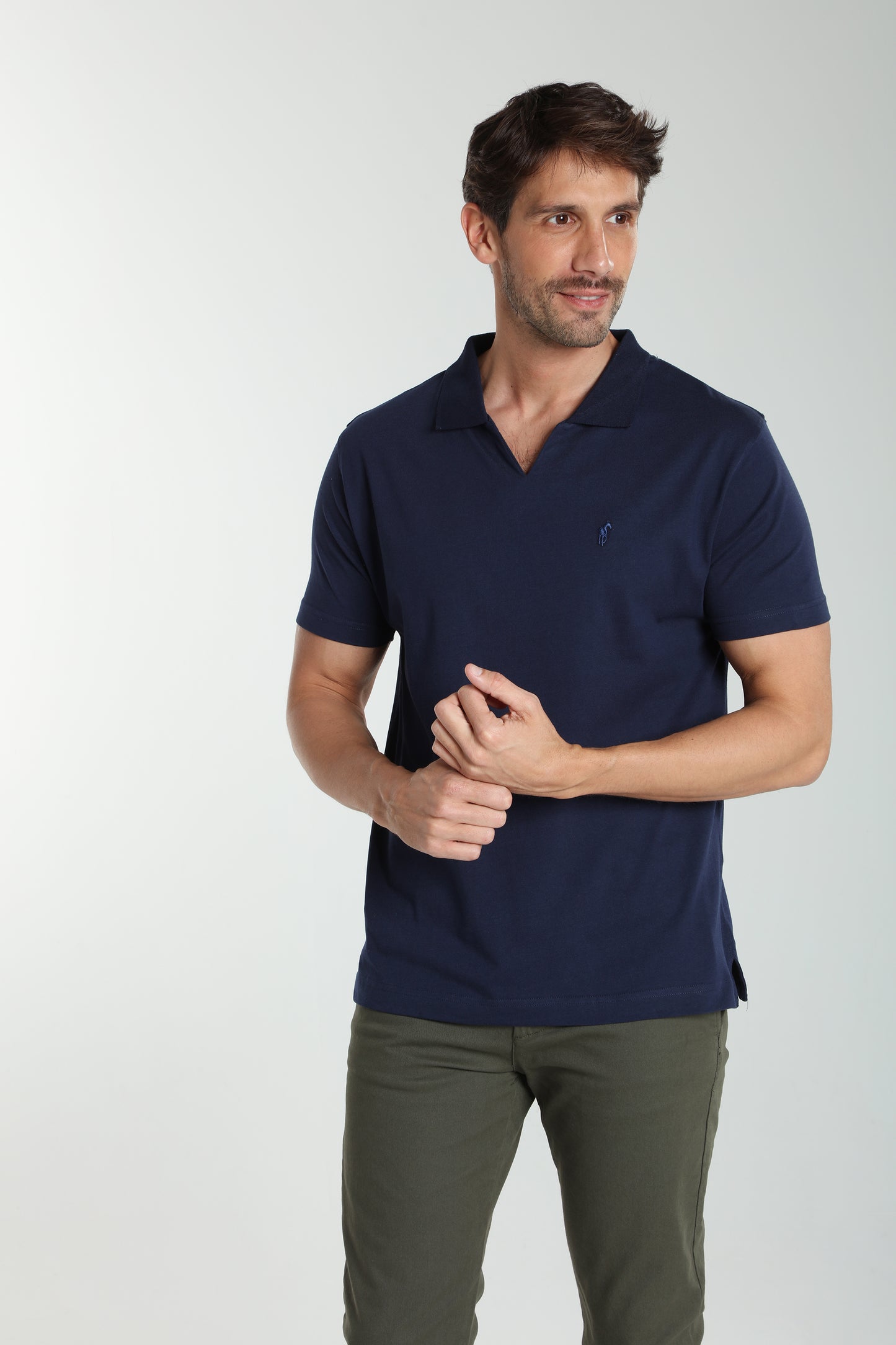 Polo manches courtes PAT marine