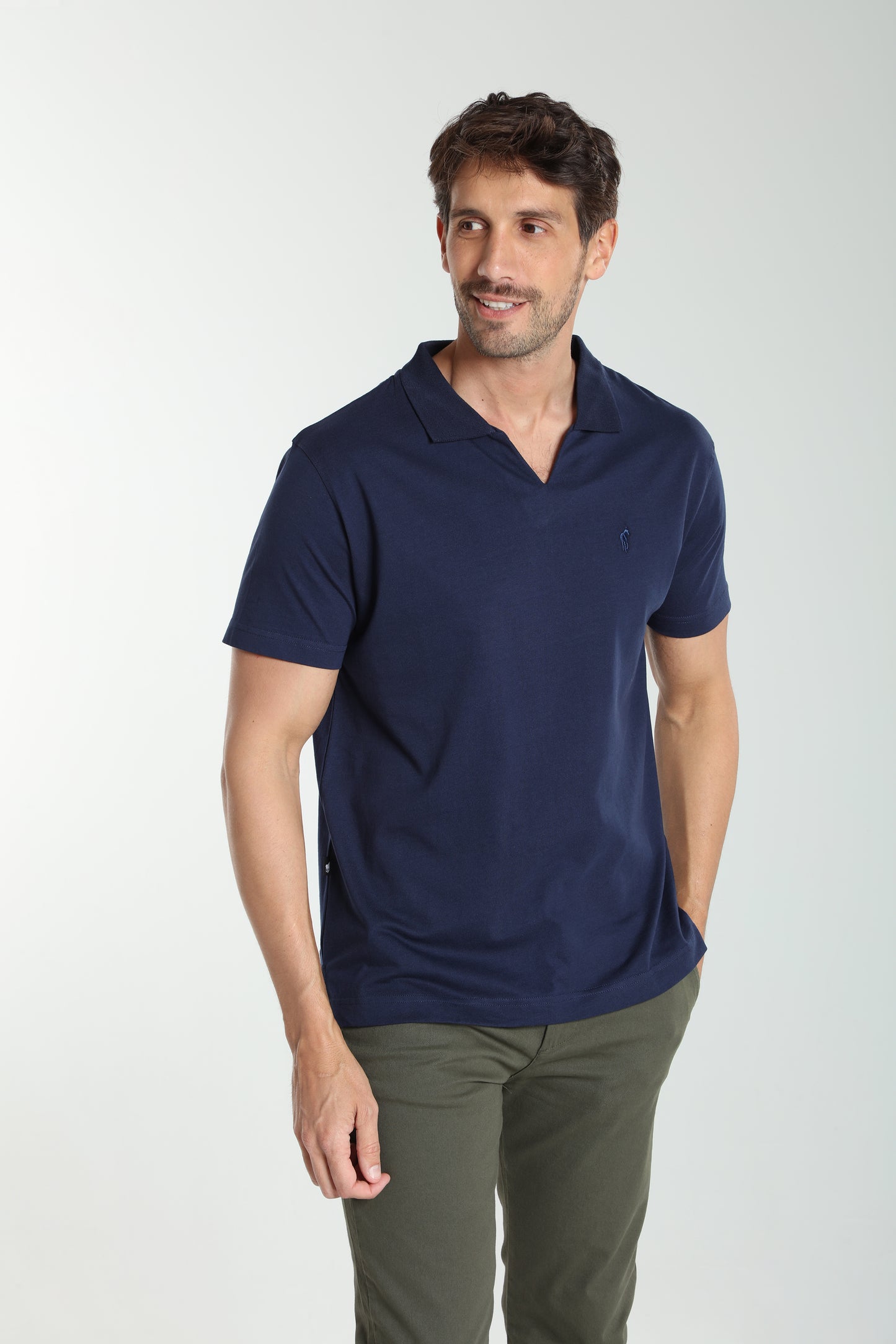 Polo manches courtes PAT marine