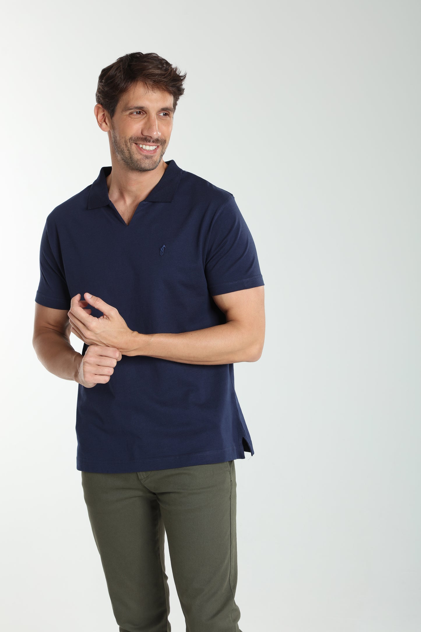 Polo manches courtes PAT marine