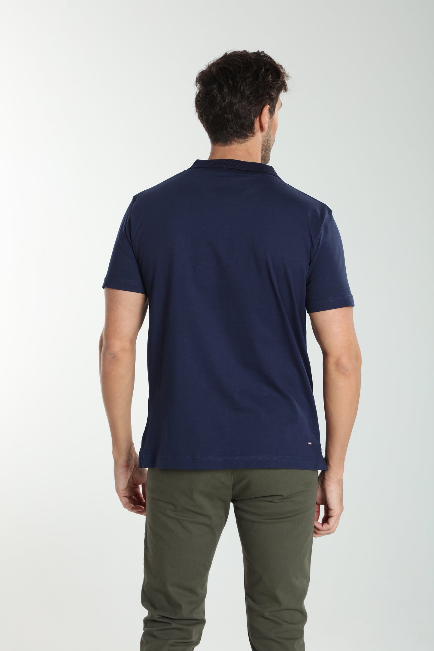 Polo manches courtes PAT marine