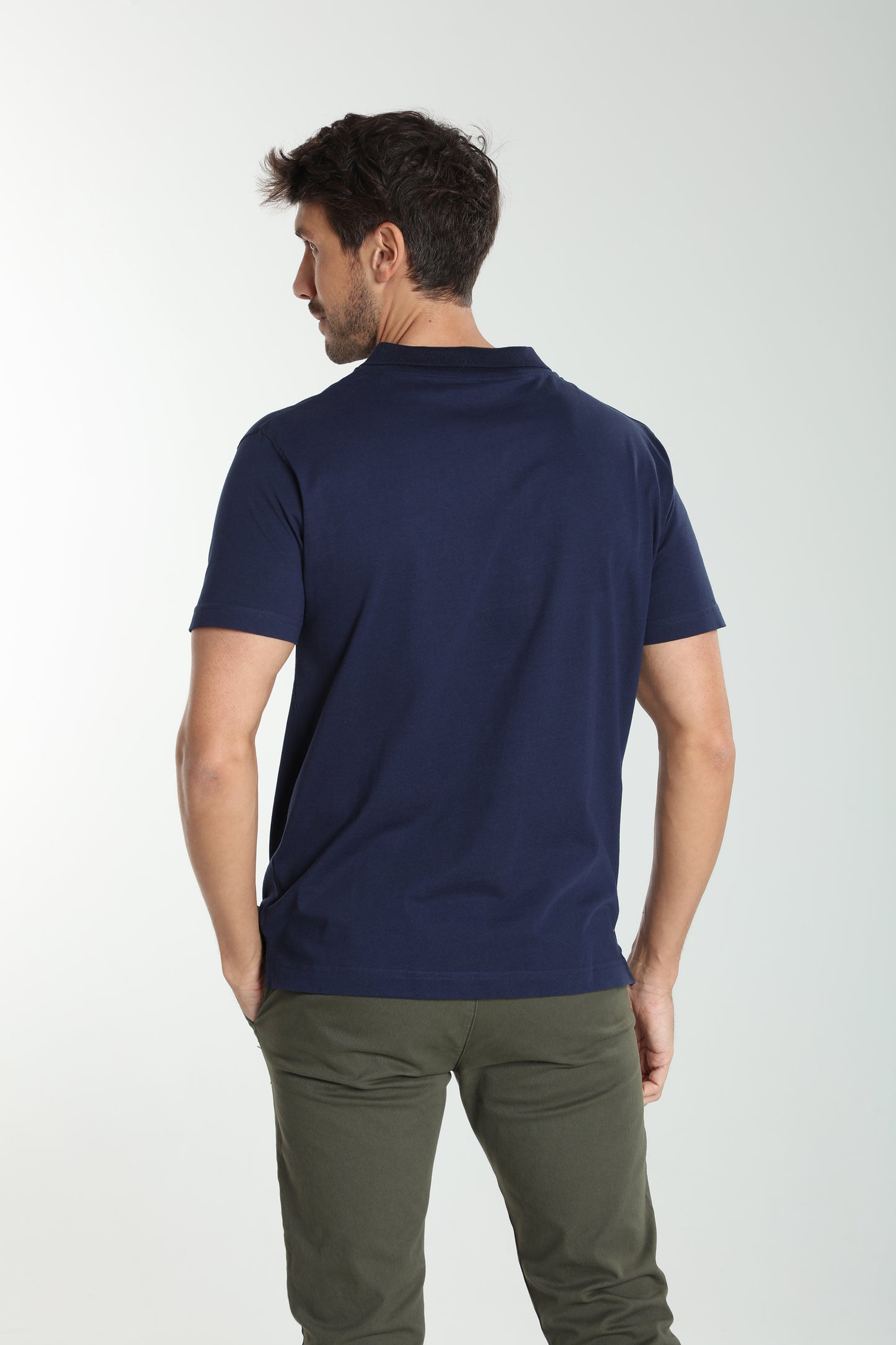 Polo manches courtes PAT marine