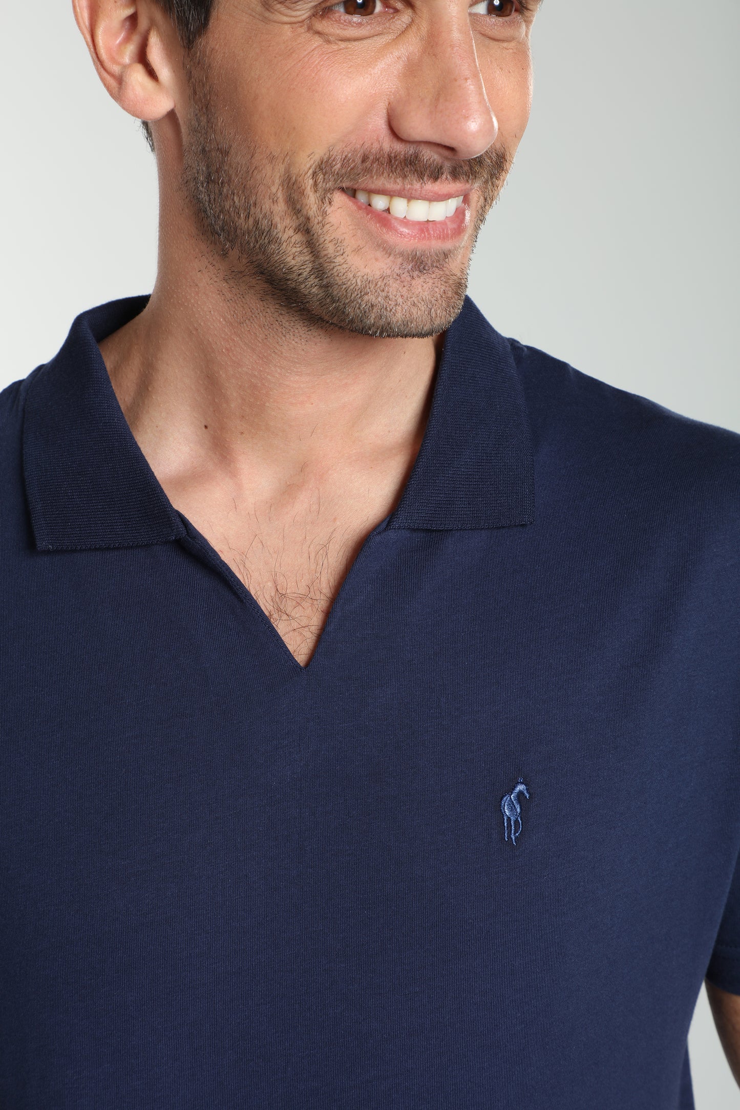 Polo manches courtes PAT marine