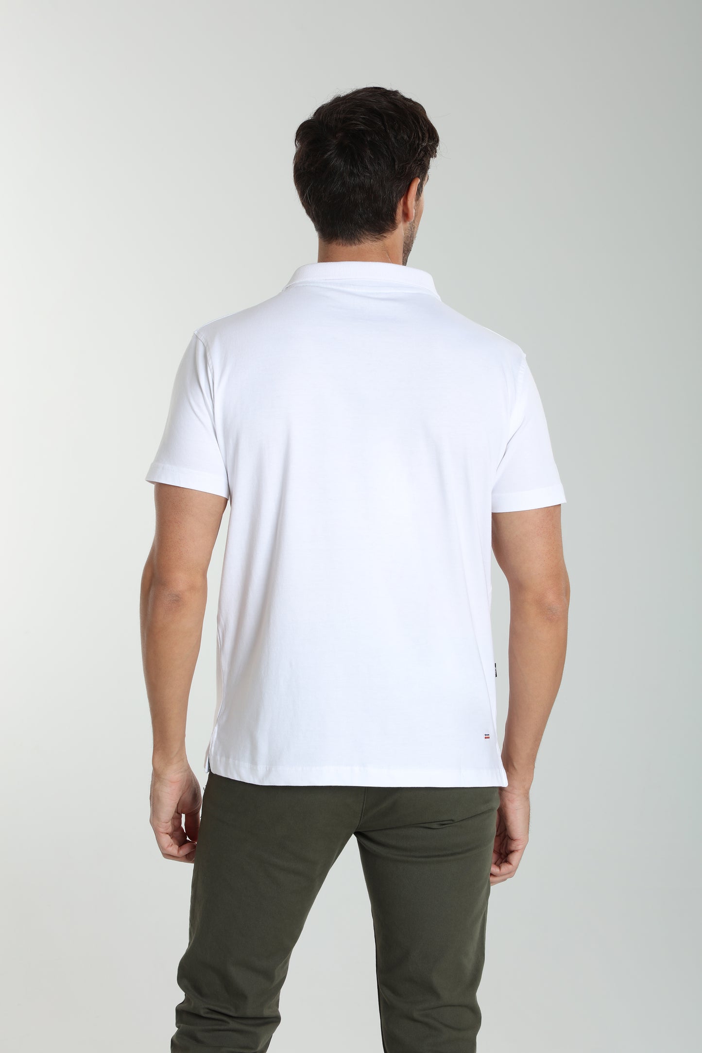 Polo manches courtes PAT blanc
