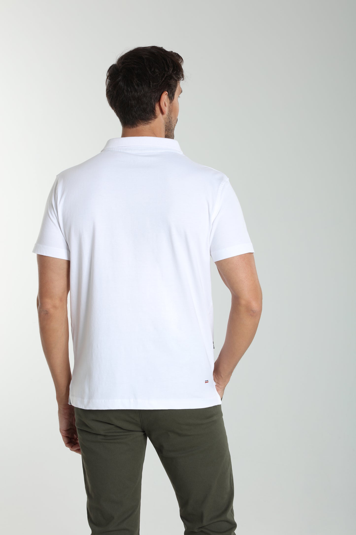 Polo manches courtes PAT blanc