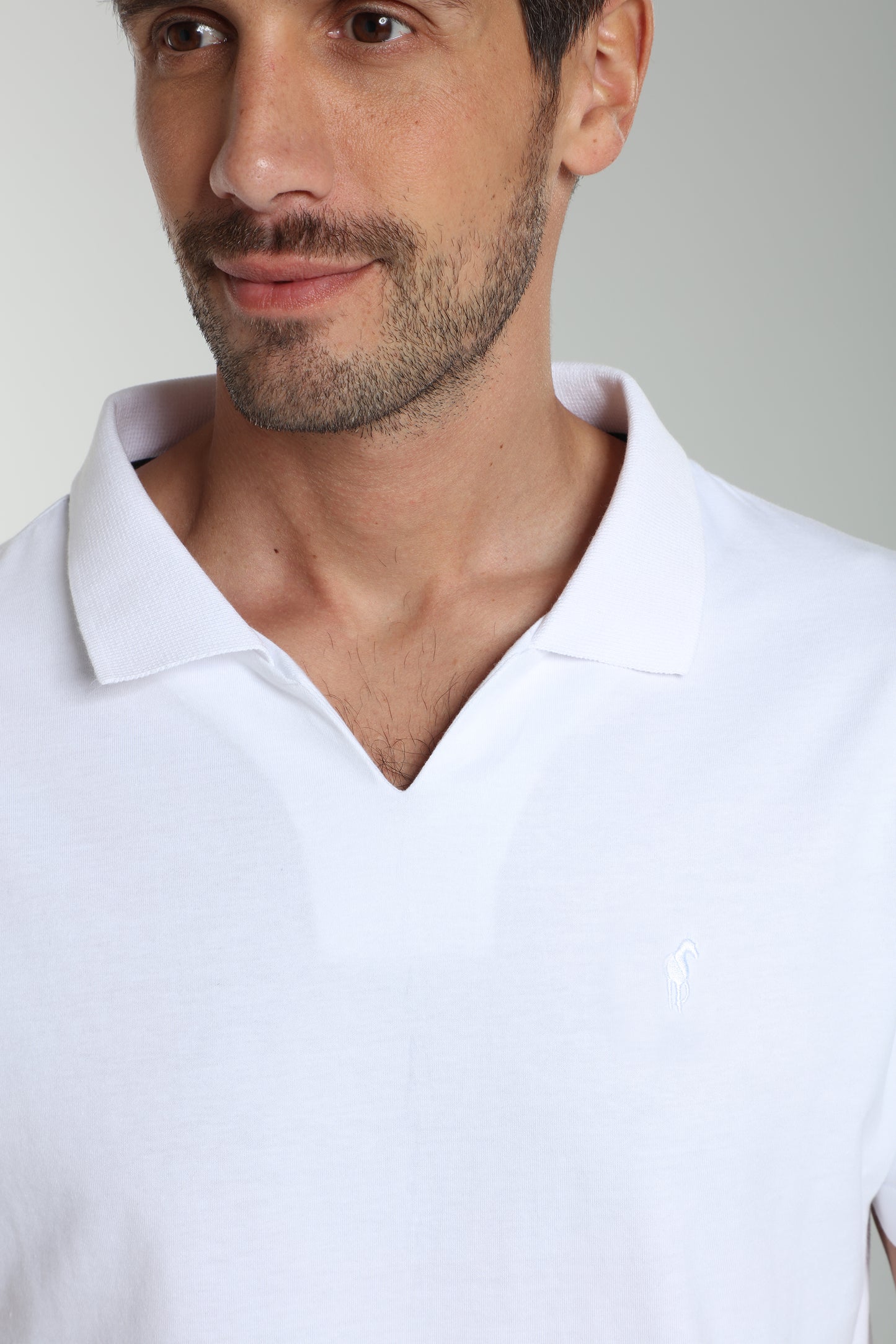 Polo manches courtes PAT blanc