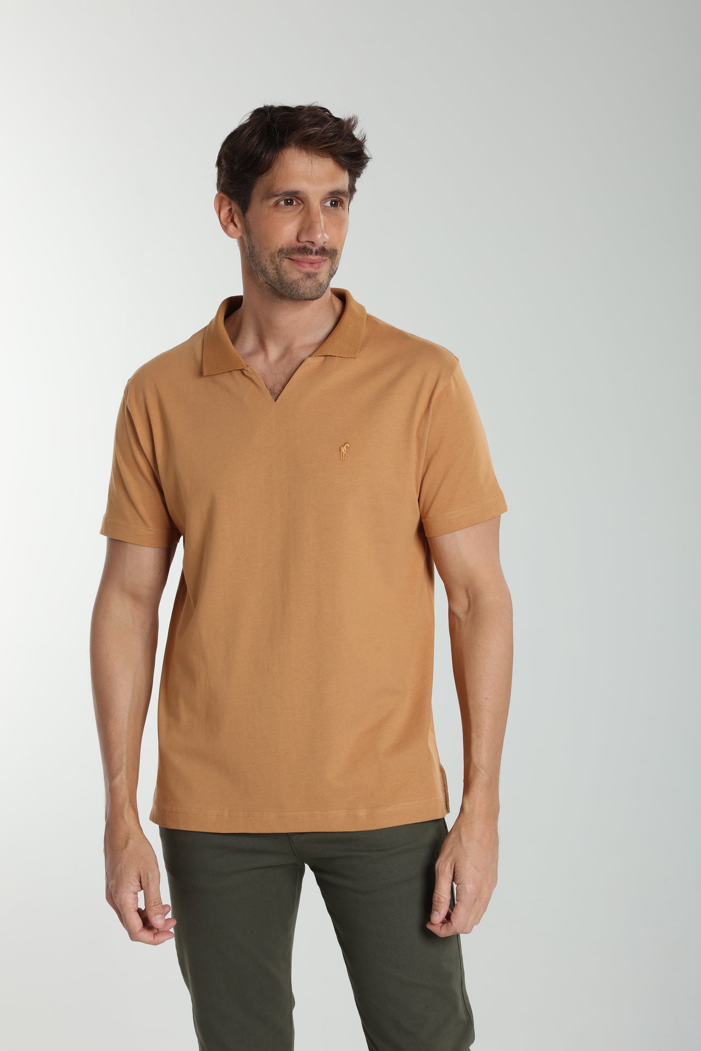 Polo manches courtes PAT tabac
