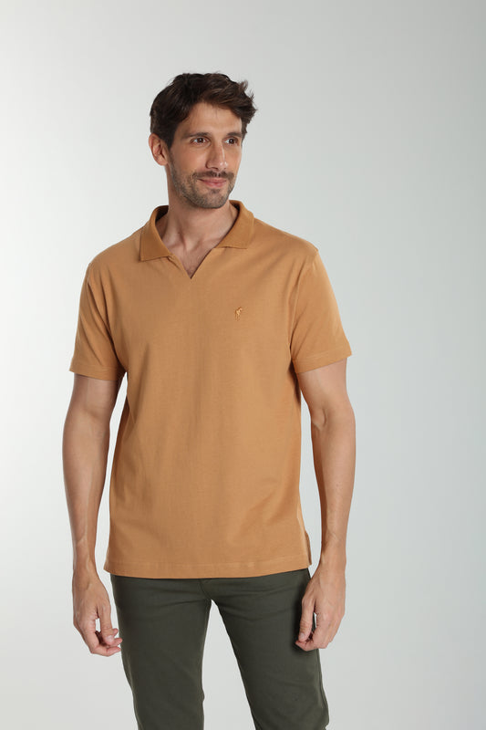 Polo manches courtes PAT tabac