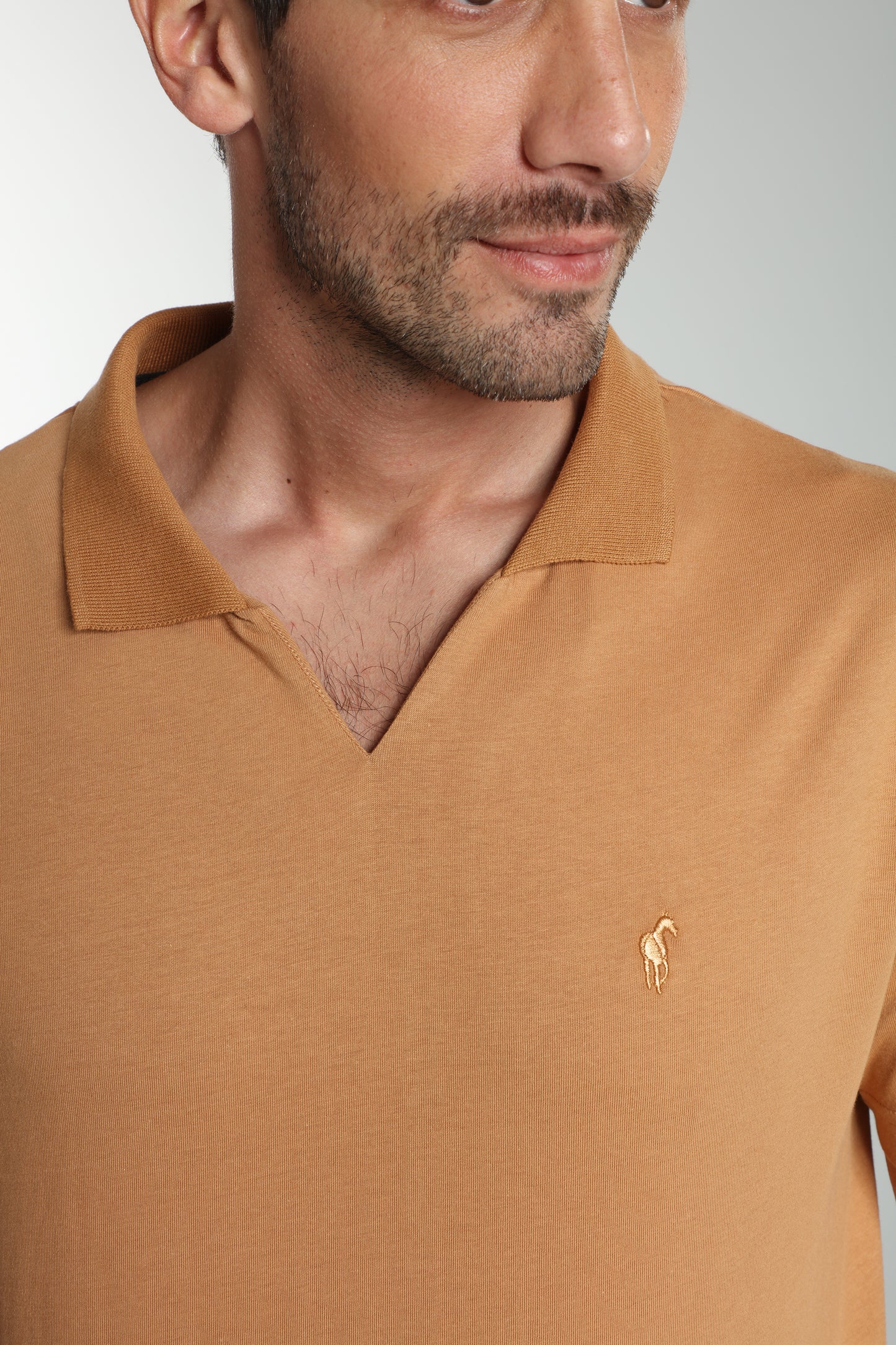 Polo manches courtes PAT tabac