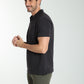 Polo manches courtes PAT noir