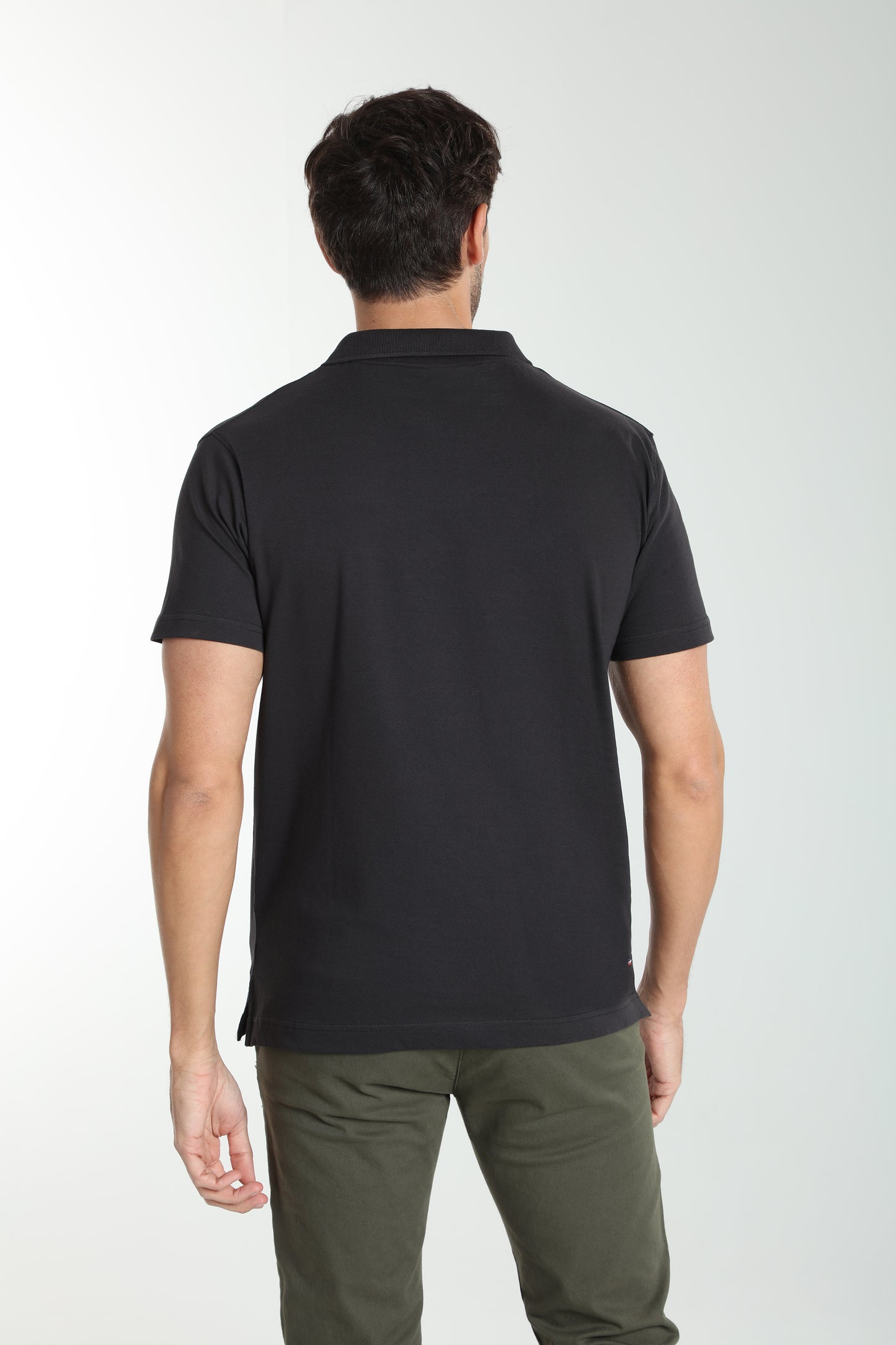 Polo manches courtes PAT noir