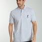 Polo manches courtes PING gris chiné
