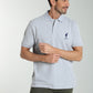 Polo manches courtes PING gris chiné