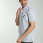 Polo manches courtes PING gris chiné
