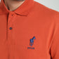 Polo manches courtes PING brique
