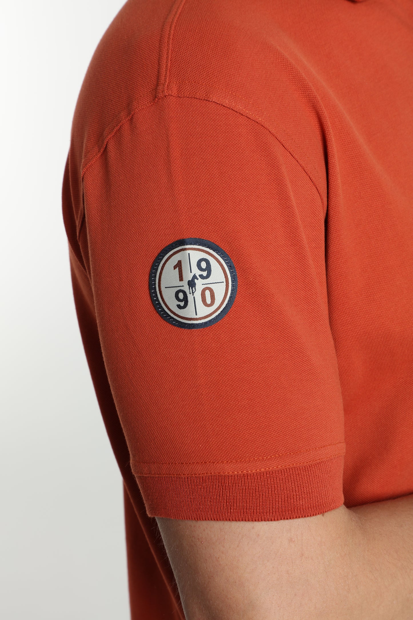 Polo manches courtes PING brique