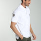 Polo manches courtes PING blanc