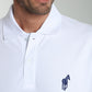 Polo manches courtes PING blanc