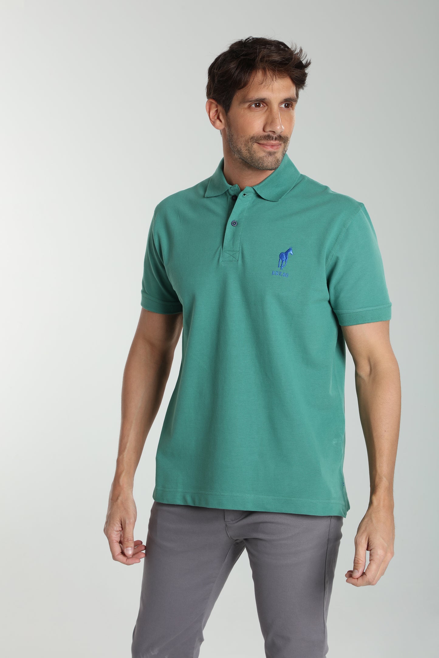 Polo manches courtes PING vert