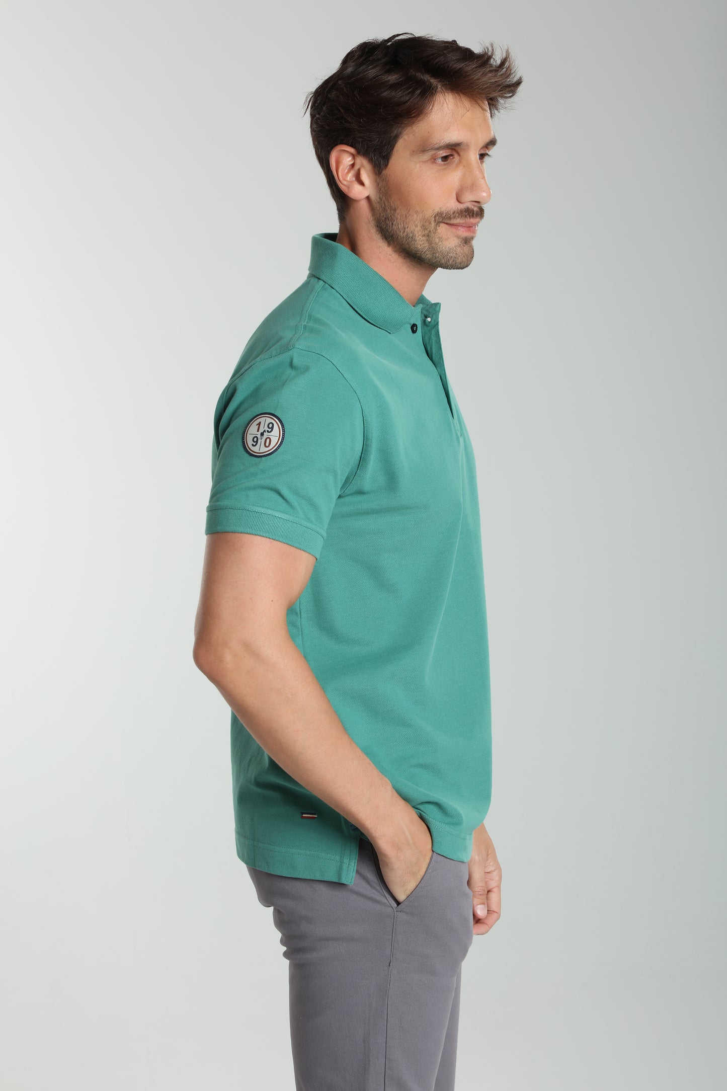 Polo manches courtes PING vert