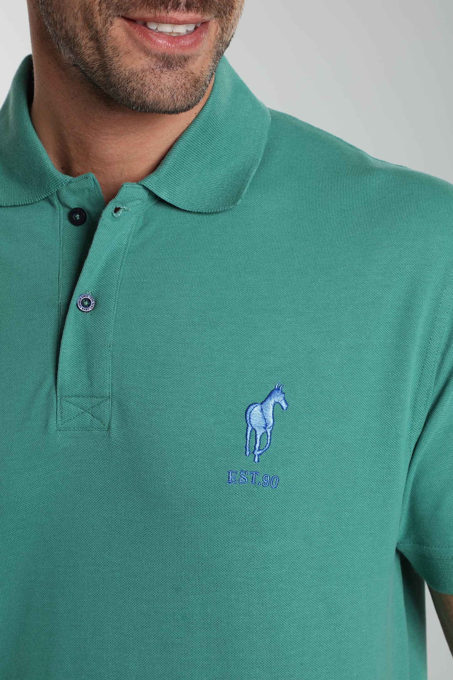 Polo manches courtes PING vert