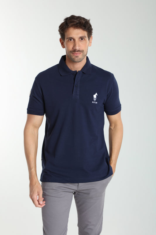 Polo manches courtes PING marine