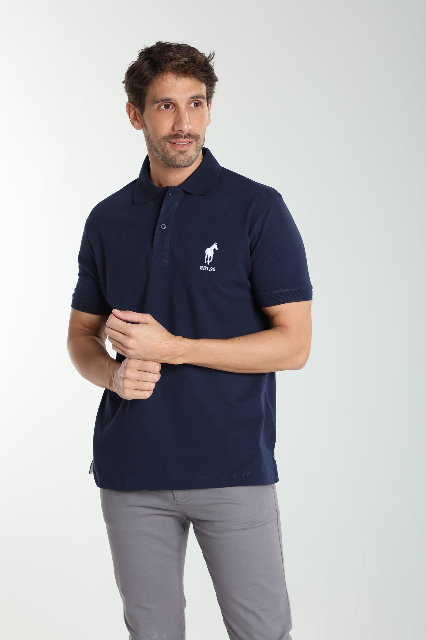 Polo manches courtes PING marine