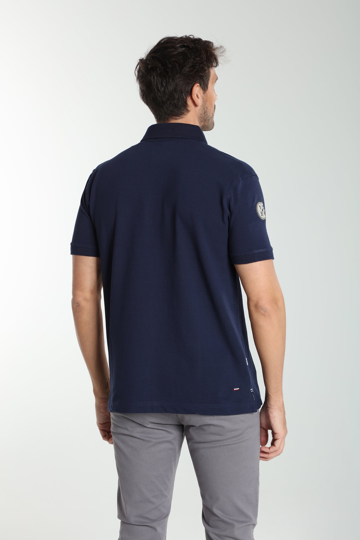 Polo manches courtes PING marine