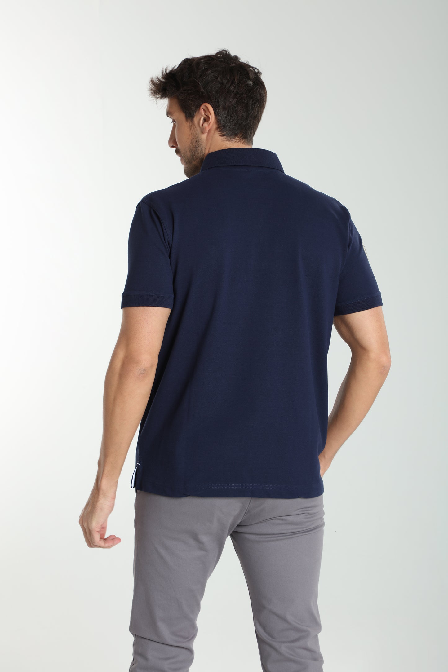 Polo manches courtes PING marine