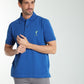 Polo manches courtes PING bleu