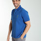 Polo manches courtes PING bleu