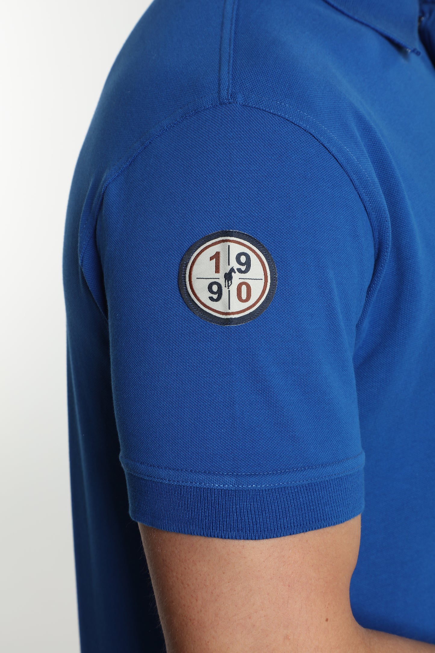 Polo manches courtes PING bleu