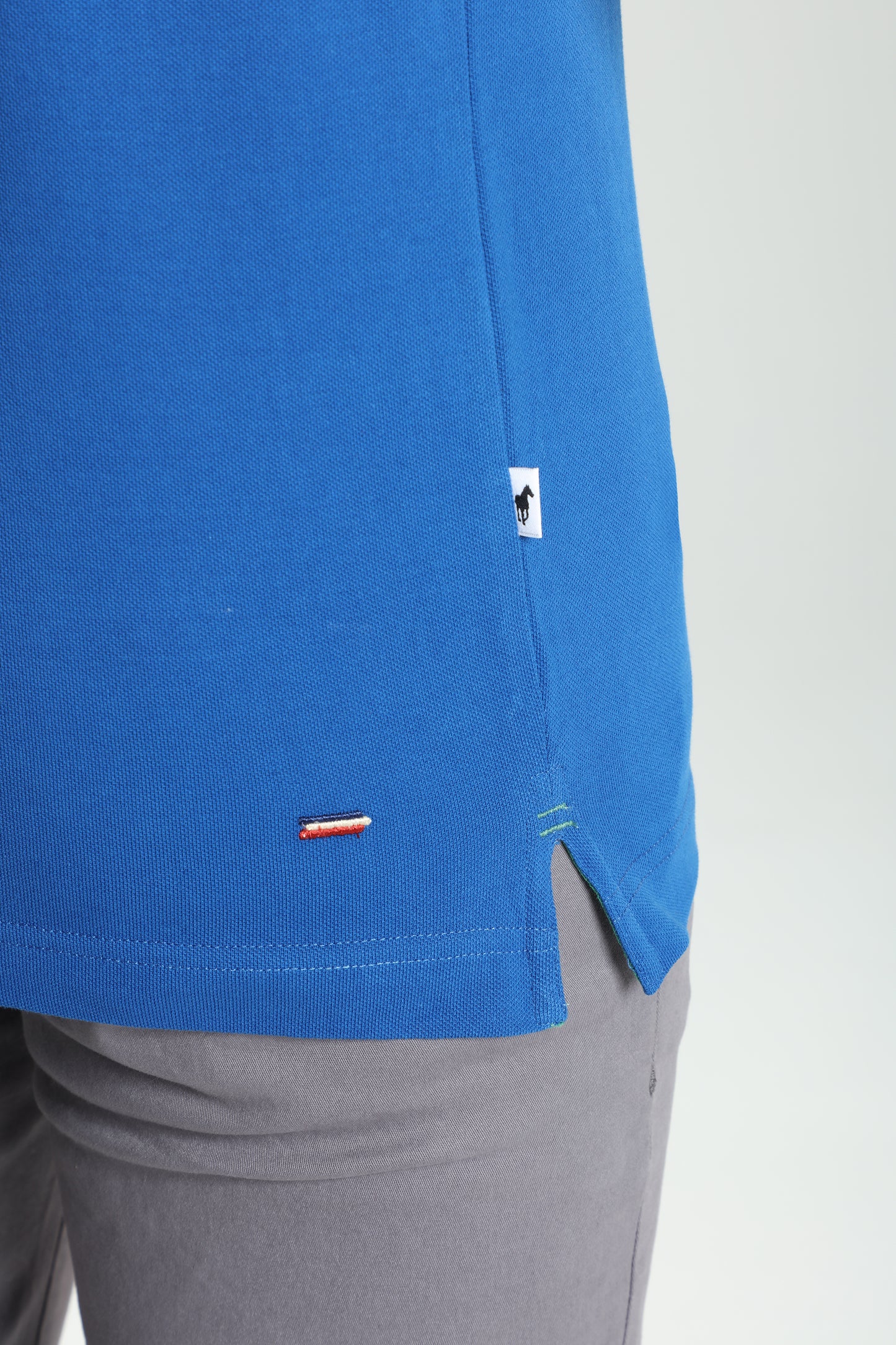 Polo manches courtes PING bleu