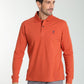 Polo manches longues PERY brique