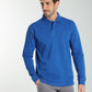 Polo manches longues PERY bleu