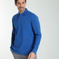 Polo manches longues PERY bleu