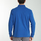 Polo manches longues PERY bleu