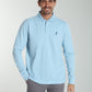 Polo manches longues PERY bleu ciel