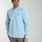 Polo manches longues PERY bleu ciel